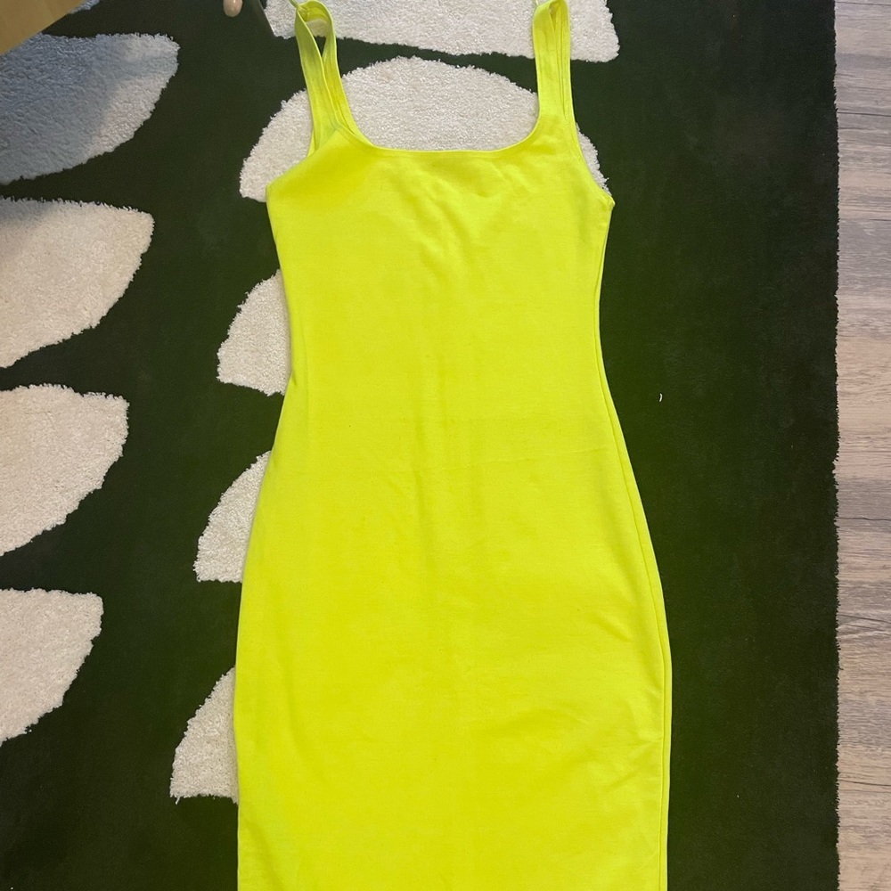 Zara neon summer tank top dress
